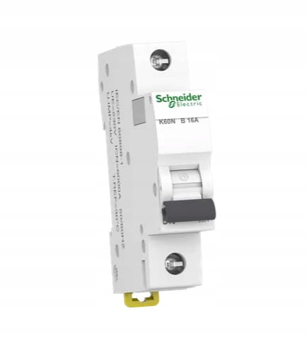 Schneider K60N wyłącznik nadprądowy jednobiegunowy 1P B16A 6kA AC 02